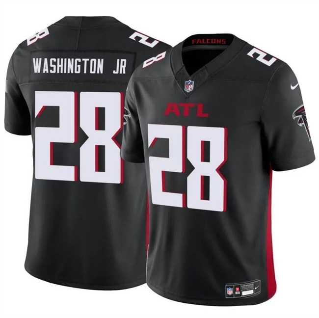 Men & Women & Youth Atlanta Falcons #28 Carlos Washington Jr Black 2024 F.U.S.E Vapor Untouchable Limited Football Stitched Jersey->atlanta falcons->NFL Jersey